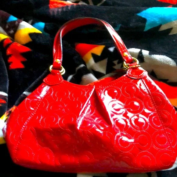 Coach red patent small purse - Picture 1 of 6